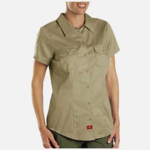 NWT Women's Dickies Short Sleeve Work Shirt